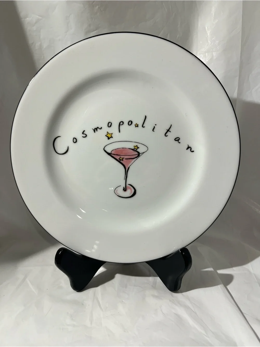 Cosmopolitan Pink Cocktail Decorative Dish Pottery Barn